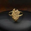 Bronzen ring anatomisch hart