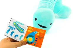 Knuffel/nekkussen penis met voorhuidzakje