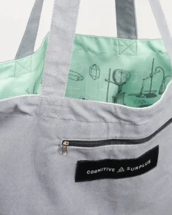 Schoudertas “Chemistry lab” (groen)