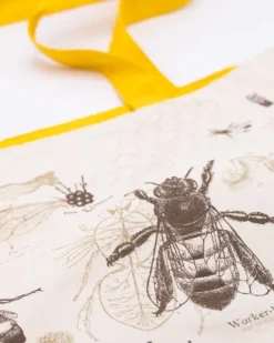 Schoudertas honingbij (wit)