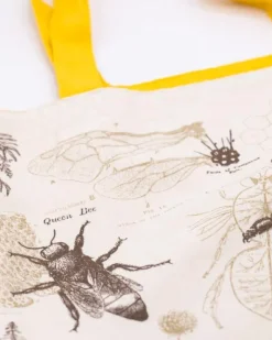 Schoudertas honingbij (wit)