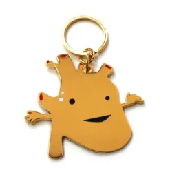 Sleutelhanger gouden hart - I got the beat