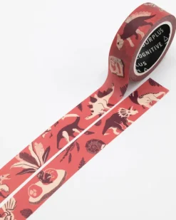 Washi-tape retro dino's