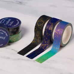 Washi-tape sterrenbeelden (elektromagnetisch spectrum)