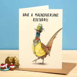 Wenskaart Fazant "Magnipheasant Birthday"