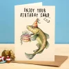 Wenskaart kabeljauw "Enjoy your birthday cod"