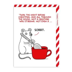 Wenskaart kerst “'twas the night before Christmas"