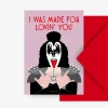Wenskaart Kiss "Made for lovin' you"