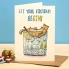 Wenskaart “Let your birthday beGIN”