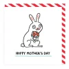 Wenskaart moederdag "Hoppy Mother's Day"