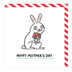 Wenskaart moederdag "Hoppy Mother's Day"