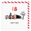 Wenskaart "18 Party Hard"