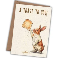 Wenskaart "A toast to you"