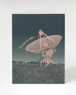 Wenskaart "Here to listen"