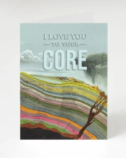 Wenskaart "I love you to your core"