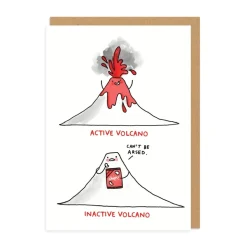 Wenskaart "Inactive Volcano"