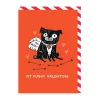 Wenskaart "My Puggy Valentine"
