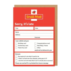 Wenskaart "Snail Mail"