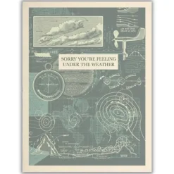 Wenskaart "Sorry you're feeling under the weather"