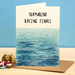 Wenskaart "Submarine Racing Finals"