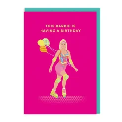 Wenskaart "This Barbie is Having a Birthday"