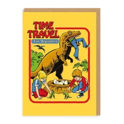 Wenskaart "Time travel for beginners"