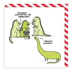 Wenskaart "Who Invited The Herbivore"