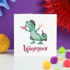 Wenskaart "Winosaur"