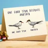 Wenskaart stern "One good tern"
