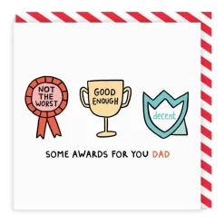 Wenskaart vaderdag "Dad Awards"