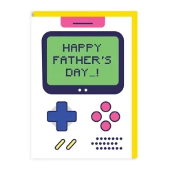 Wenskaart Vaderdag "Game console"
