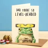 Wenskaart vaderdag "Level-Headed"