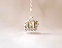 Zilveren halsketting beerdiertje