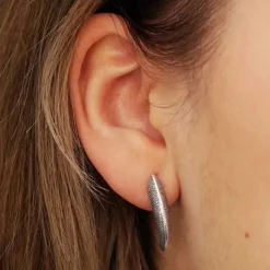 Zilveren oorbellen klauw
