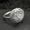 Zilveren ring maan