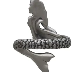 Zilveren ring zeemeermin